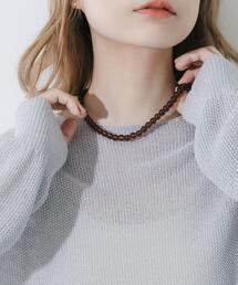 SMELLY | ステンレスカラーボールビーズネックレス(ネックレス)