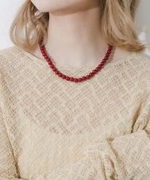 SMELLY | ステンレスカラーボールビーズネックレス(ネックレス)