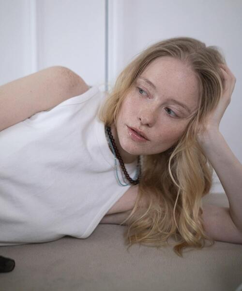 SMELLY（スメリー）の「ステンレスカラーボールビーズネックレス（ネックレス・レディース・ブラウン/レッド・-）」の14枚目の写真