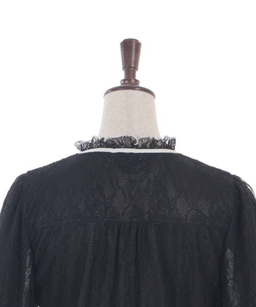 axes femme POETIQUE（アクシーズファムポエティック）の「ボレロ風バイカラーレースＰＯ（Tシャツ/カットソー・レディース・ブラック/ホワイト/ピンク・MEDIUM）」の15枚目の写真