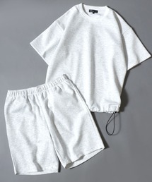 ANPAS（アンパス）の「Cool-Touch UV-Cut Quick-Dry Set (Top & Bottom)/クール＆ドライ セットアップ (半袖＆ショートパンツ) 接触冷感 UVカット 吸水速乾 メンズ レディース ユニセックス ルームウェア ワンマイル リラックス パジャマ（ルームウェア/パジャマ）」