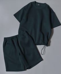 ANPAS（アンパス）の「Cool-Touch UV-Cut Quick-Dry Set (Top & Bottom)/クール＆ドライ セットアップ (半袖＆ショートパンツ) 接触冷感 UVカット 吸水速乾 メンズ レディース ユニセックス ルームウェア ワンマイル リラックス パジャマ（ルームウェア/パジャマ）」