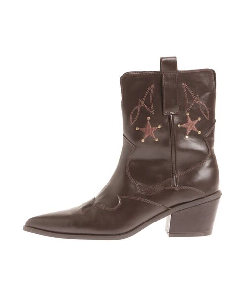 CALNAMUR（カルナムール）の「ショートウエスタンブーツ（ブーツ・レディース・ブラック/ブラウン・SMALL/MEDIUM/LARGE）」の19枚目の写真