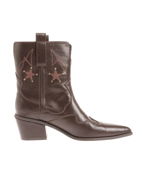 CALNAMUR（カルナムール）の「ショートウエスタンブーツ（ブーツ・レディース・ブラック/ブラウン・SMALL/MEDIUM/LARGE）」の7枚目の写真