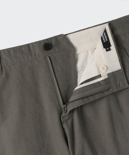 MUSINSA STANDARD（ムシンサスタンダード）の「[シティワーカーズ] リネンブレンドテーパードパンツ [カーキグレー]（その他パンツ・メンズ・その他・26/27/28/29/30/31/32/33/34/36/38/40/42）」の6枚目の写真