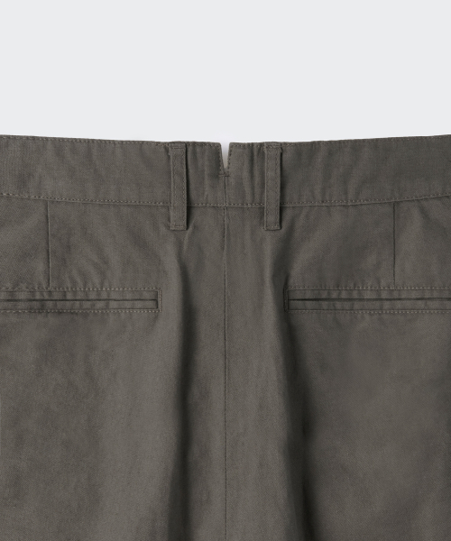 MUSINSA STANDARD（ムシンサスタンダード）の「[シティワーカーズ] リネンブレンドテーパードパンツ [カーキグレー]（その他パンツ・メンズ・その他・26/27/28/29/30/31/32/33/34/36/38/40/42）」の10枚目の写真