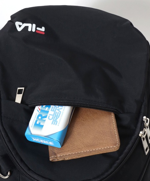 FILA(フィラ)の「FILA(フィラ)撥水ボディバッグバッグ/ワンショルダー/多ポケット(ボディバッグ/ウエストポーチ・メンズ・グレー/ブラック・FREE)」の18枚目の写真