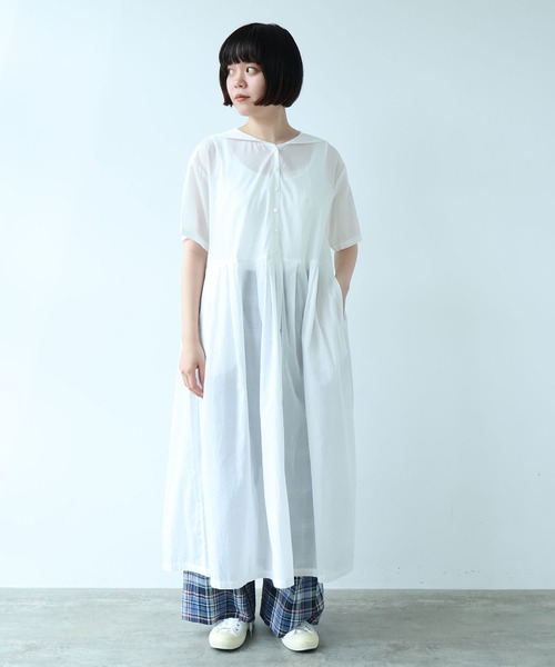 bulle de savon(ビュルデサボン)の「80アキハボイル セーラーワンピース(ワンピース・レディース・サックスブルー/レッド/ホワイト/チャコールグレー・FREE)」の2枚目の写真