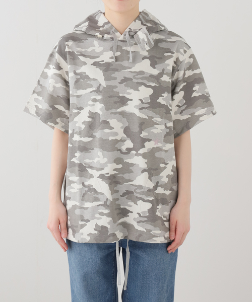 WEBHOUSE（ウェブハウス）の「【Geek Office / ギークオフィス】WEBHOUSE / Twister Button Hood Tee（Tシャツ/カットソー・レディース・その他・FREE）」の4枚目の写真