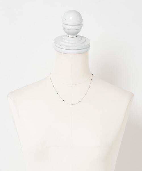 URBAN RESEARCH DOORS(アーバンリサーチドアーズ)の「天然石ステーションネックレス(ネックレス・レディース・ブルー系その他/ブラック・ONE)」の4枚目の写真