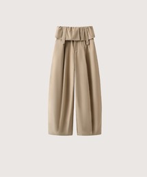 LA POMME petit（ラポミ・プチ）の「Layered Wrap Skirt Wide Pants（その他パンツ）」