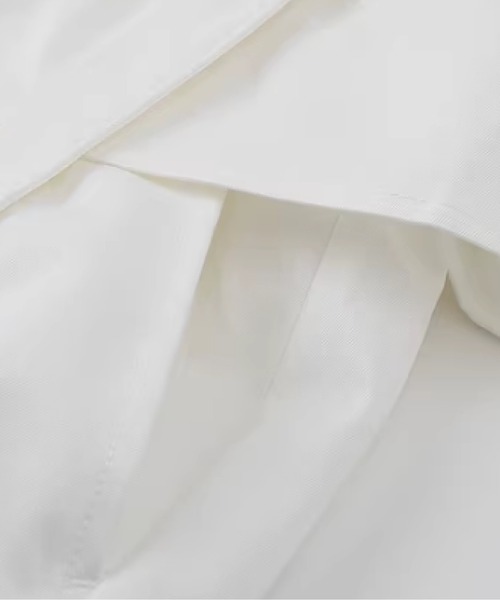 LA POMME petit(ラポミ・プチ)の「Layered Wrap Skirt Wide Pants(その他パンツ・レディース・ホワイト/ベージュ・LARGE/MEDIUM/SMALL)」の4枚目の写真