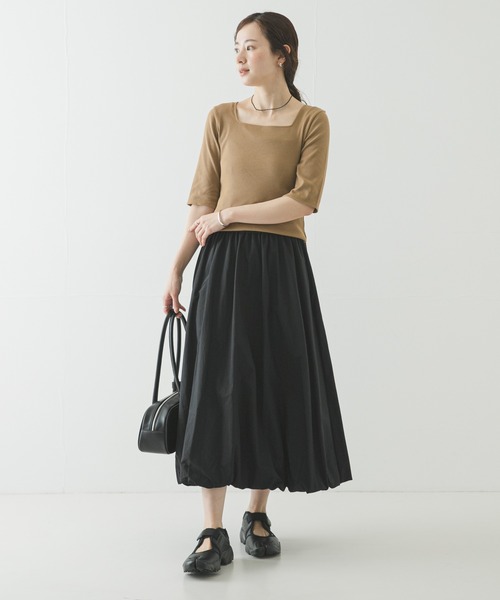 URBAN RESEARCH(アーバンリサーチ)の「バルーンギャザースカート(スカート・レディース・オフホワイト/ブラック/ネイビー・FREE)」の20枚目の写真