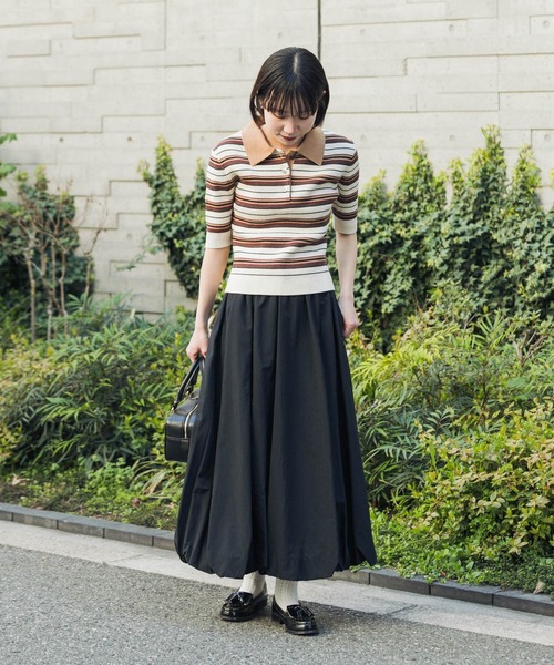 URBAN RESEARCH(アーバンリサーチ)の「バルーンギャザースカート(スカート・レディース・オフホワイト/ブラック/ネイビー・FREE)」の21枚目の写真