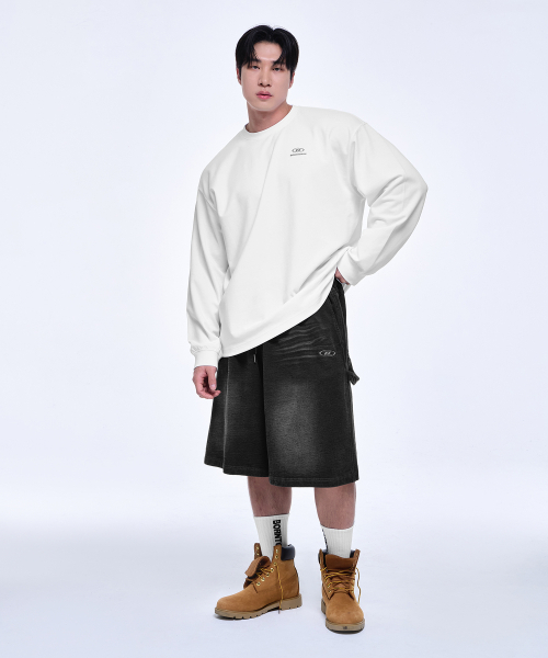 BORN TO WIN（ボーントゥウィン）の「SILVER B LOGO OVER FIT LONG SLEEVE [WHITE]（Tシャツ/カットソー・メンズ・その他・1/2/4/3）」の6枚目の写真
