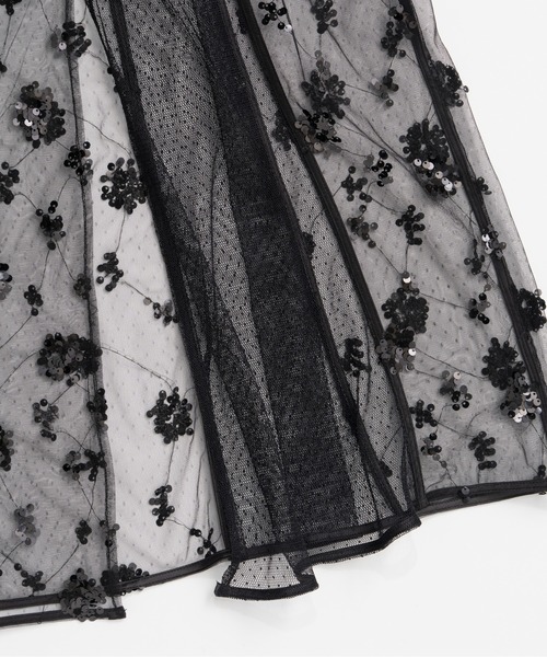 PRANK PROJECT(プランクプロジェクト)の「【2026Summer Pre-Order】シアービジューキャミドレス / Sheer Beaded Cami Dress(ワンピース・レディース・ホワイト/ブラック・FREE)」の17枚目の写真