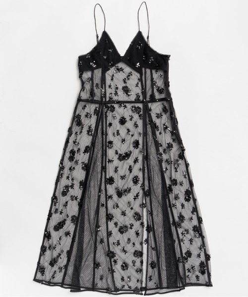 PRANK PROJECT(プランクプロジェクト)の「【2026Summer Pre-Order】シアービジューキャミドレス / Sheer Beaded Cami Dress(ワンピース・レディース・ホワイト/ブラック・FREE)」の12枚目の写真