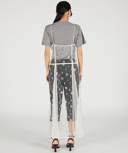 PRANK PROJECT(プランクプロジェクト)の「【2026Summer Pre-Order】シアービジューキャミドレス / Sheer Beaded Cami Dress(ワンピース・レディース・ホワイト/ブラック・FREE)」の9枚目の写真