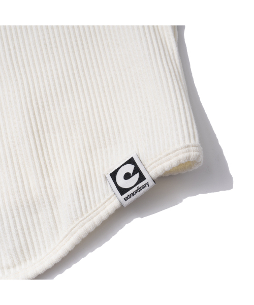 EXTRAORDINARY(エクストラオーディナリー)の「W RIBBED TEE IVORY(Tシャツ/カットソー・レディース・その他・F)」の5枚目の写真