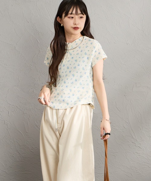 JEMORGAN（ジェーイーモーガン）の「[JEMORGAN/ジェーイーモーガン] 別注 ワッフル ヘンリーネックパックTシャツ（Tシャツ/カットソー・レディース・ブラック/グレー/ブルー/ブルー系その他/ピンク・F）」の17枚目の写真