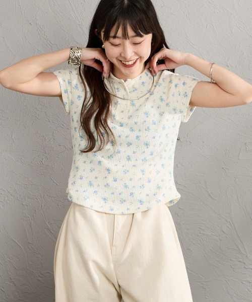 JEMORGAN（ジェーイーモーガン）の「[JEMORGAN/ジェーイーモーガン] 別注 ワッフル ヘンリーネックパックTシャツ（Tシャツ/カットソー・レディース・ブラック/グレー/ブルー/ブルー系その他/ピンク・F）」の15枚目の写真