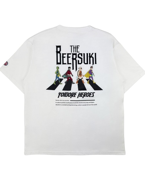 CORPUS SELECT(コーパストーキョー)の「【YOIDORE/酔いどれ】ザ・ビールスキ TEE(Tシャツ/カットソー・メンズ・ホワイト/グリーン/ブラック・S/M/L/XL)」の4枚目の写真