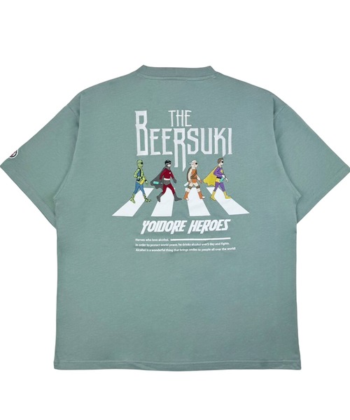 CORPUS SELECT(コーパストーキョー)の「【YOIDORE/酔いどれ】ザ・ビールスキ TEE(Tシャツ/カットソー・メンズ・ホワイト/グリーン/ブラック・S/M/L/XL)」の8枚目の写真