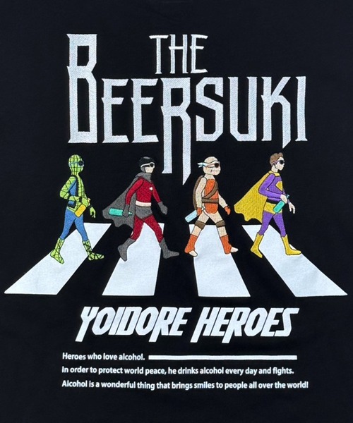 CORPUS SELECT(コーパストーキョー)の「【YOIDORE/酔いどれ】ザ・ビールスキ TEE(Tシャツ/カットソー・メンズ・ホワイト/グリーン/ブラック・S/M/L/XL)」の12枚目の写真