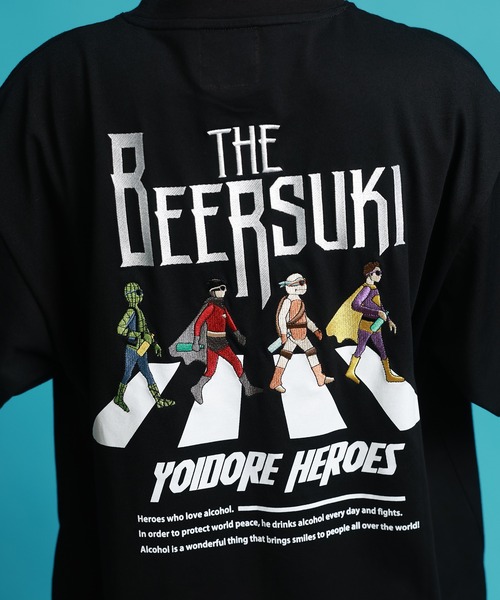 CORPUS SELECT(コーパストーキョー)の「【YOIDORE/酔いどれ】ザ・ビールスキ TEE(Tシャツ/カットソー・メンズ・ホワイト/グリーン/ブラック・S/M/L/XL)」の19枚目の写真
