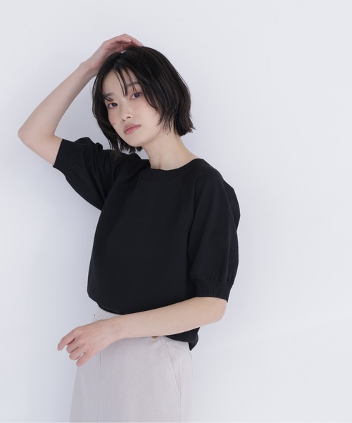 NATURAL BEAUTY BASIC(ナチュラルビューティーベーシック)の「ユースフルフォルムニット(ニット/セーター・レディース・オレンジ系その他/ブルー/オフホワイト/ブラック・フリ-)」の13枚目の写真
