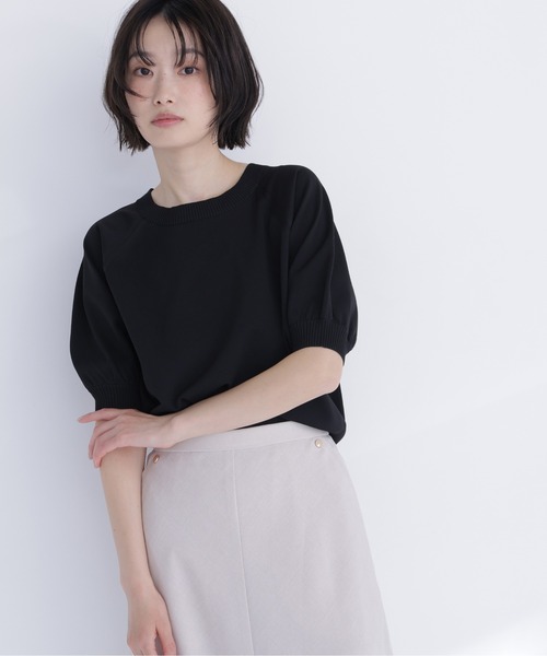 NATURAL BEAUTY BASIC(ナチュラルビューティーベーシック)の「ユースフルフォルムニット(ニット/セーター・レディース・オレンジ系その他/ブルー/オフホワイト/ブラック・フリ-)」の16枚目の写真