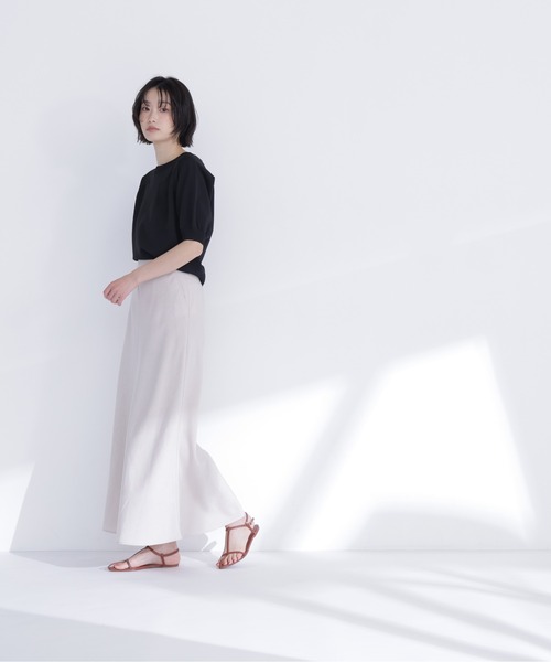 NATURAL BEAUTY BASIC(ナチュラルビューティーベーシック)の「ユースフルフォルムニット(ニット/セーター・レディース・オレンジ系その他/ブルー/オフホワイト/ブラック・フリ-)」の17枚目の写真