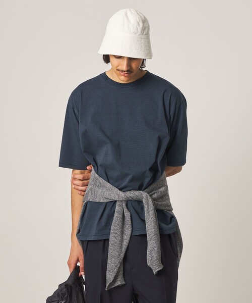 Steven Alan(スティーブンアラン)の「<Steven Alan> サイロ ボーダー クルーネック Tシャツ(Tシャツ/カットソー・メンズ・ダークブラウン/ブラック/オフホワイト・XL/L/M/S)」の8枚目の写真