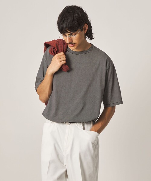 Steven Alan(スティーブンアラン)の「<Steven Alan> サイロ ボーダー クルーネック Tシャツ(Tシャツ/カットソー・メンズ・ダークブラウン/ブラック/オフホワイト・XL/L/M/S)」の16枚目の写真