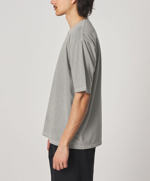 Steven Alan(スティーブンアラン)の「<Steven Alan> サイロ ボーダー クルーネック Tシャツ(Tシャツ/カットソー・メンズ・ダークブラウン/ブラック/オフホワイト・XL/L/M/S)」の18枚目の写真