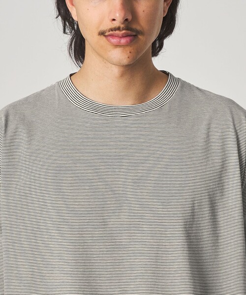 Steven Alan(スティーブンアラン)の「<Steven Alan> サイロ ボーダー クルーネック Tシャツ(Tシャツ/カットソー・メンズ・ダークブラウン/ブラック/オフホワイト・XL/L/M/S)」の20枚目の写真