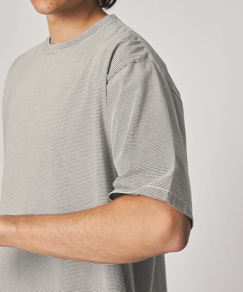 Steven Alan(スティーブンアラン)の「<Steven Alan> サイロ ボーダー クルーネック Tシャツ(Tシャツ/カットソー・メンズ・ダークブラウン/ブラック/オフホワイト・XL/L/M/S)」の21枚目の写真