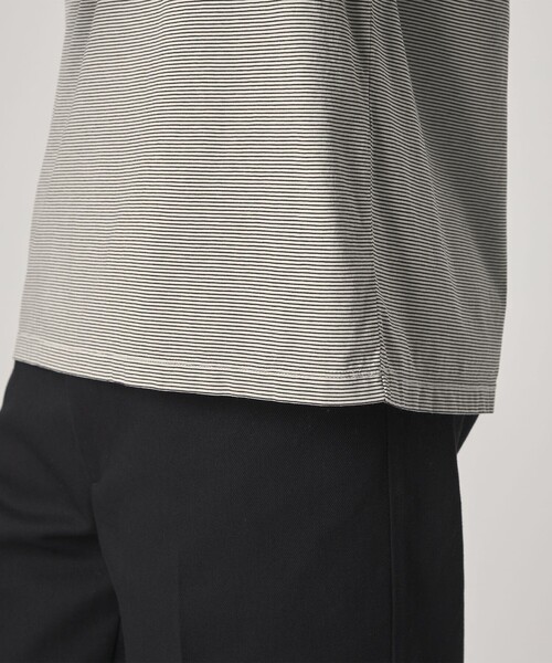 Steven Alan(スティーブンアラン)の「<Steven Alan> サイロ ボーダー クルーネック Tシャツ(Tシャツ/カットソー・メンズ・ダークブラウン/ブラック/オフホワイト・XL/L/M/S)」の22枚目の写真