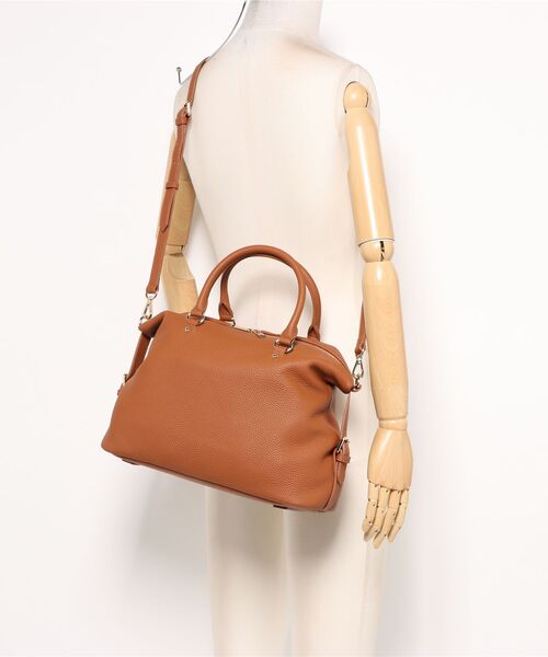 Rivel（リヴェル）の「【Maison de Z】本革　2WAY レザーハンドバッグ　ショルダーバッグ（ショルダーバッグ・レディース・ブラック/ブラウン・FREE）」の4枚目の写真