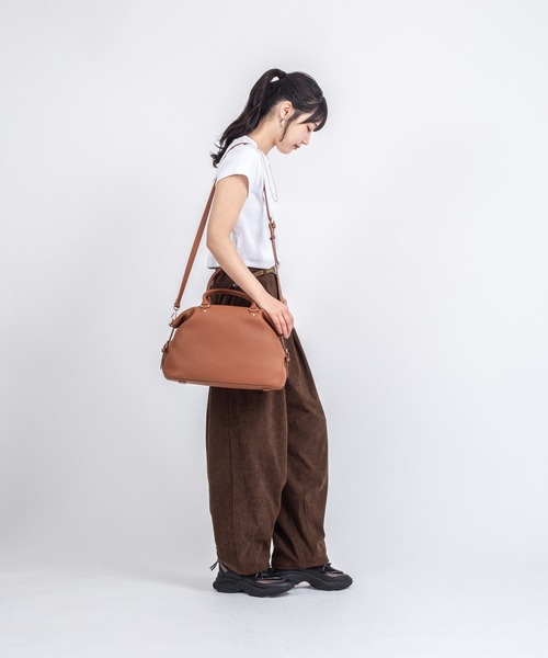 Rivel（リヴェル）の「【Maison de Z】本革　2WAY レザーハンドバッグ　ショルダーバッグ（ショルダーバッグ・レディース・ブラック/ブラウン・FREE）」の15枚目の写真