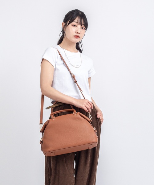 Rivel（リヴェル）の「【Maison de Z】本革　2WAY レザーハンドバッグ　ショルダーバッグ（ショルダーバッグ・レディース・ブラック/ブラウン・FREE）」の18枚目の写真