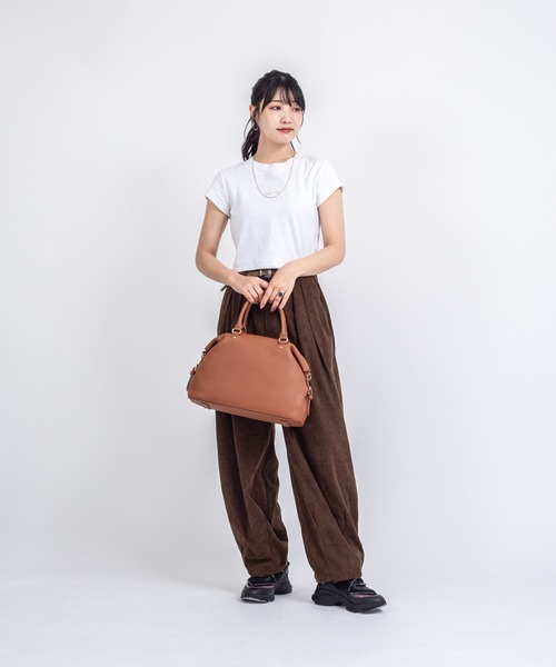 Rivel（リヴェル）の「【Maison de Z】本革　2WAY レザーハンドバッグ　ショルダーバッグ（ショルダーバッグ・レディース・ブラック/ブラウン・FREE）」の12枚目の写真
