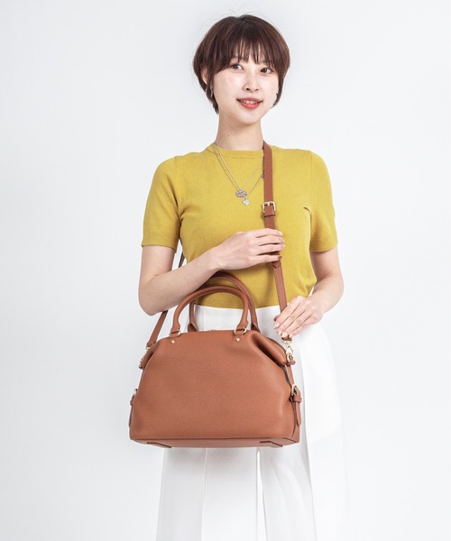 Rivel（リヴェル）の「【Maison de Z】本革　2WAY レザーハンドバッグ　ショルダーバッグ（ショルダーバッグ・レディース・ブラック/ブラウン・FREE）」の11枚目の写真