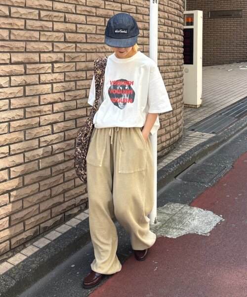 CIAOPANIC TYPY（チャオパニックティピー）の「【UNISEX】【プラスサイズあり】DOG＆CATアソートロゴプリントTee（Tシャツ/カットソー・レディース・ホワイト/ブルー/チャコールグレー/グレー・XX-LARGE/LARGE/MEDIUM）」の5枚目の写真