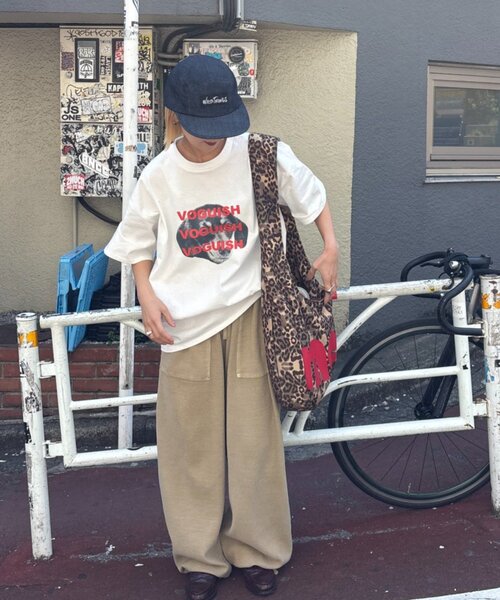 CIAOPANIC TYPY（チャオパニックティピー）の「【UNISEX】【プラスサイズあり】DOG＆CATアソートロゴプリントTee（Tシャツ/カットソー・レディース・ホワイト/ブルー/チャコールグレー/グレー・XX-LARGE/LARGE/MEDIUM）」の14枚目の写真