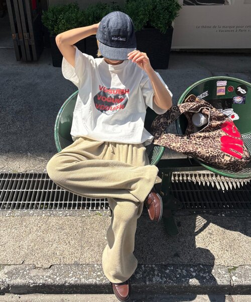 CIAOPANIC TYPY（チャオパニックティピー）の「【UNISEX】【プラスサイズあり】DOG＆CATアソートロゴプリントTee（Tシャツ/カットソー・レディース・ホワイト/ブルー/チャコールグレー/グレー・XX-LARGE/LARGE/MEDIUM）」の15枚目の写真