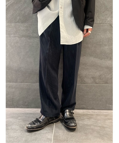 COLUMN（コラム）の「COLUMN / サテン イージートラウザーズ＜THE COLUMN＞（スラックス・メンズ・ダークネイビー/ネイビー・LARGE/MEDIUM）」の11枚目の写真