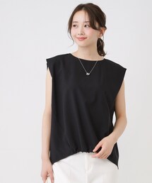 COUP DE CHANCE | 【手洗い可／セットアップ可】フロント裾ギャザープルオーバー(Tシャツ/カットソー)