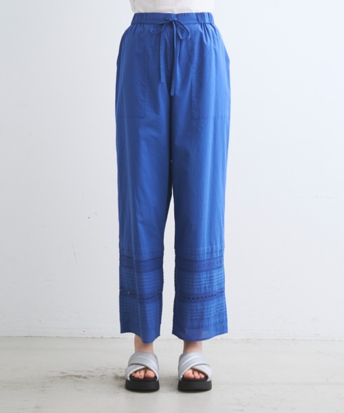 three dots(スリードッツ)の「ジェローム レースパンツ(その他パンツ・レディース・ベージュ/ブルー/チャコール・M/S)」の15枚目の写真