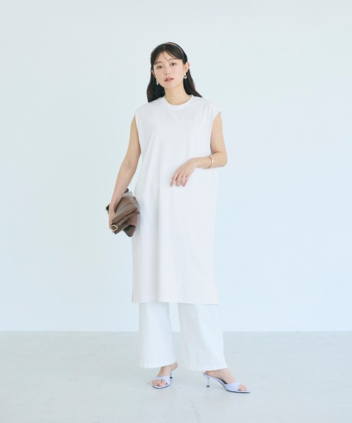 coca(coca)(コカ)の「ノースリーブカットワンピース(ワンピース・レディース・ブルー/ホワイト/ブラック/レッド・L/M/S/XL)」の17枚目の写真